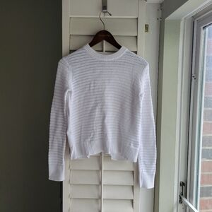 Rag & Bone White Women's Knit Sweater Open Back